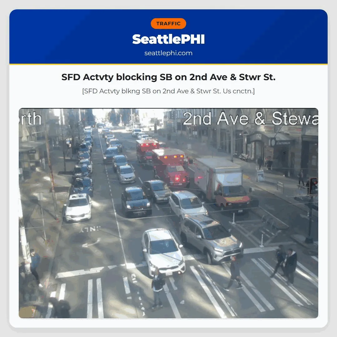 SFD Actvty blocking SB on 2nd Ave & Stwr St.