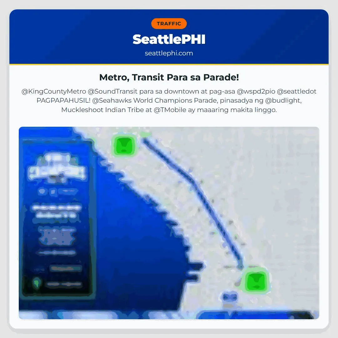 Metro, Transit Para sa Parade!