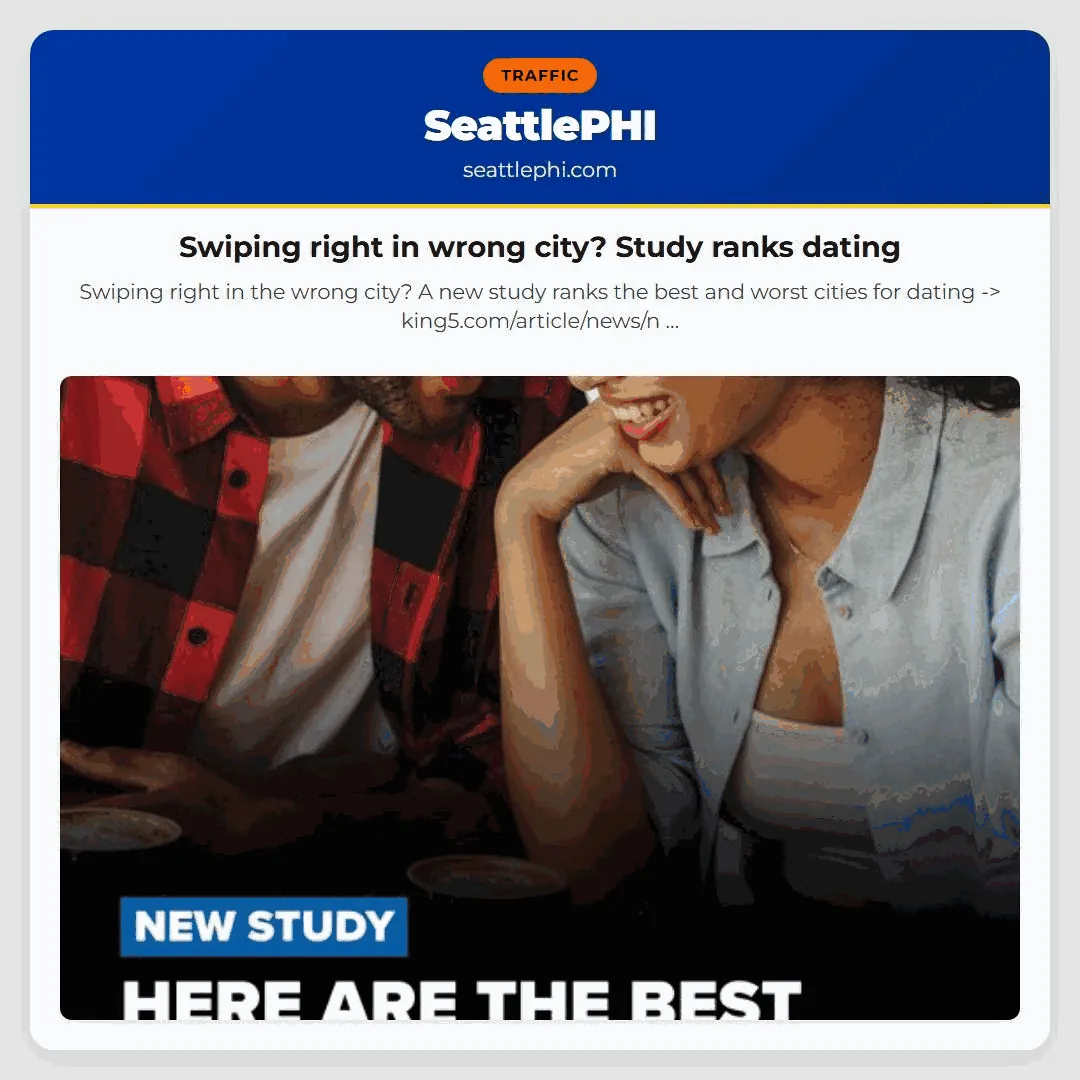 Swiping right in wrong city? Study ranks dating