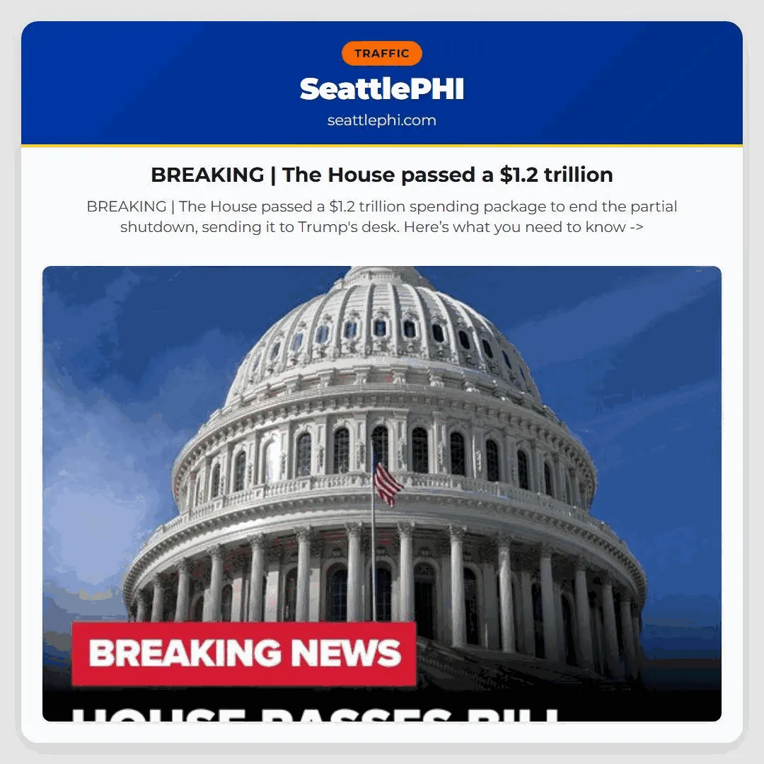 BREAKING | The House passed a $1.2 trillion