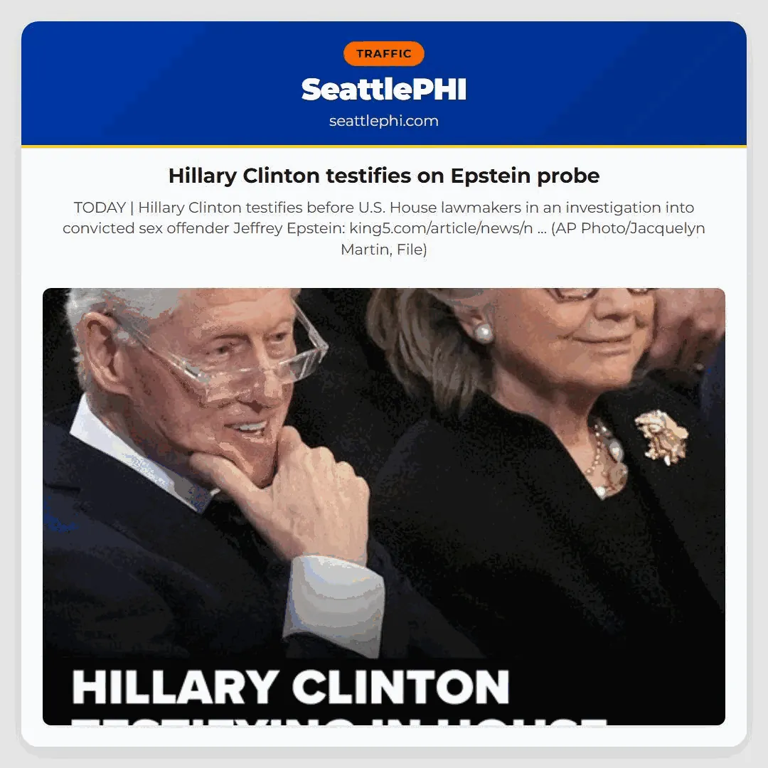 Hillary Clinton testifies on Epstein probe
