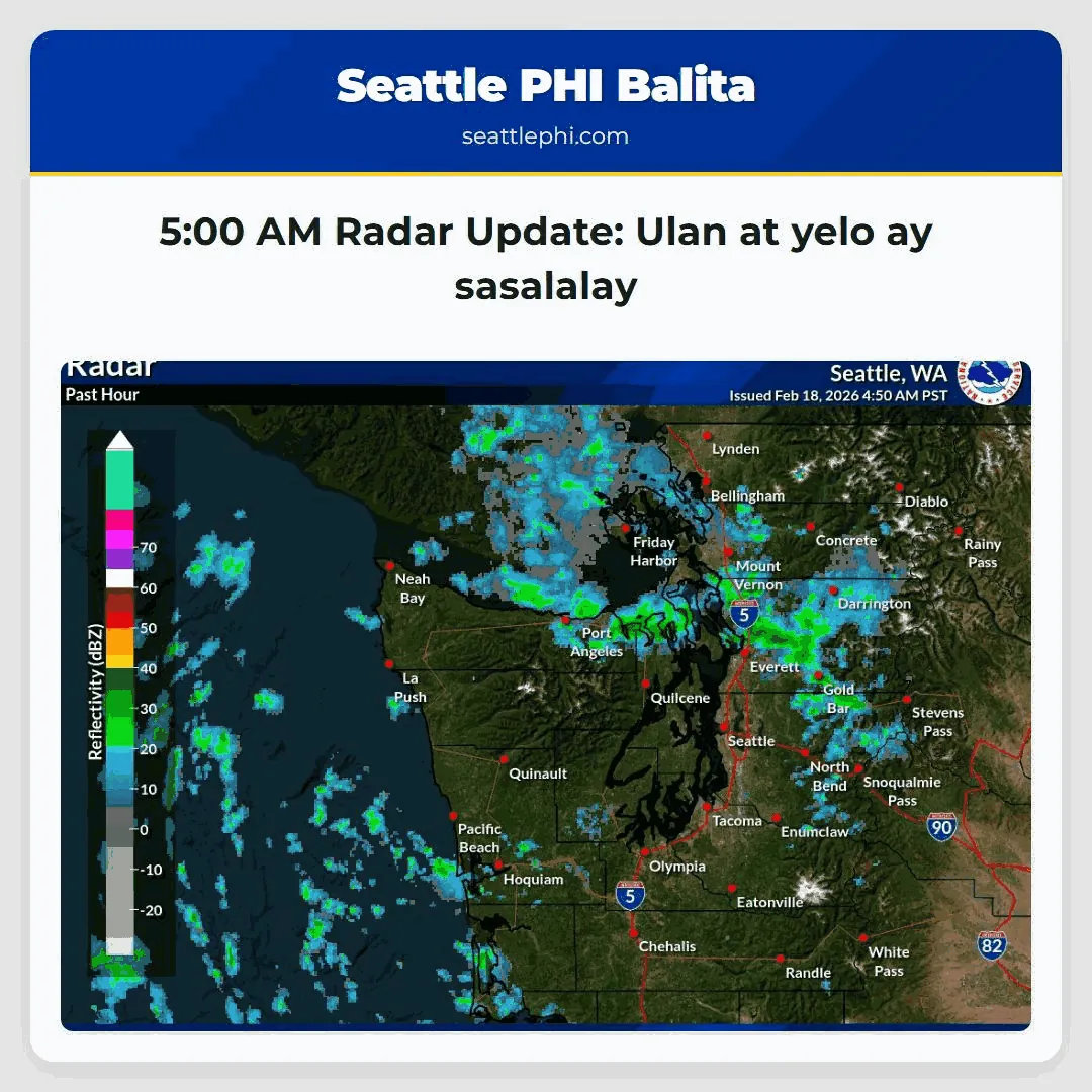 5:00 AM Radar Update: Ulan at yelo ay sasalalay