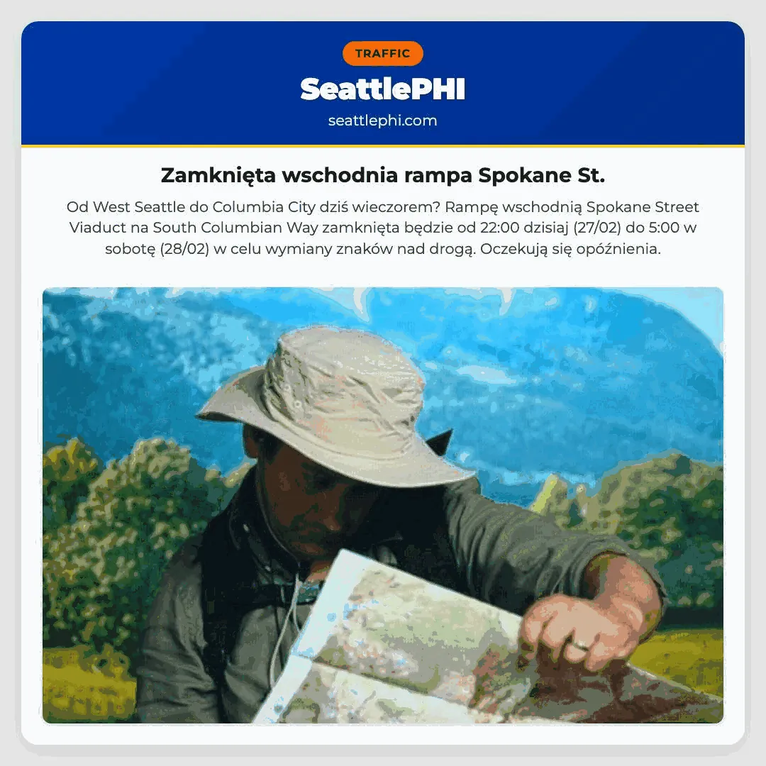 Zamknięta wschodnia rampa Spokane St.