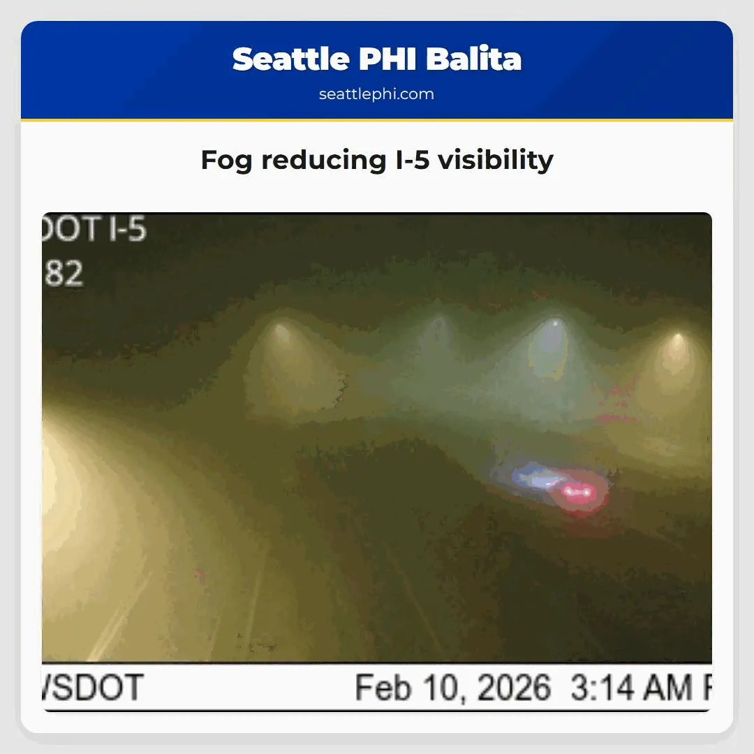 Fog reducing I-5 visibility