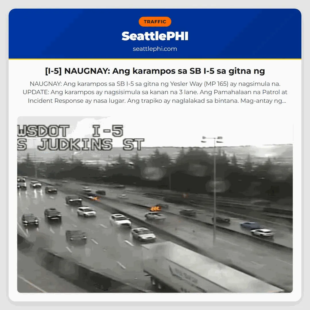 [I-5] NAUGNAY: Ang karampos sa SB I-5 sa gitna ng