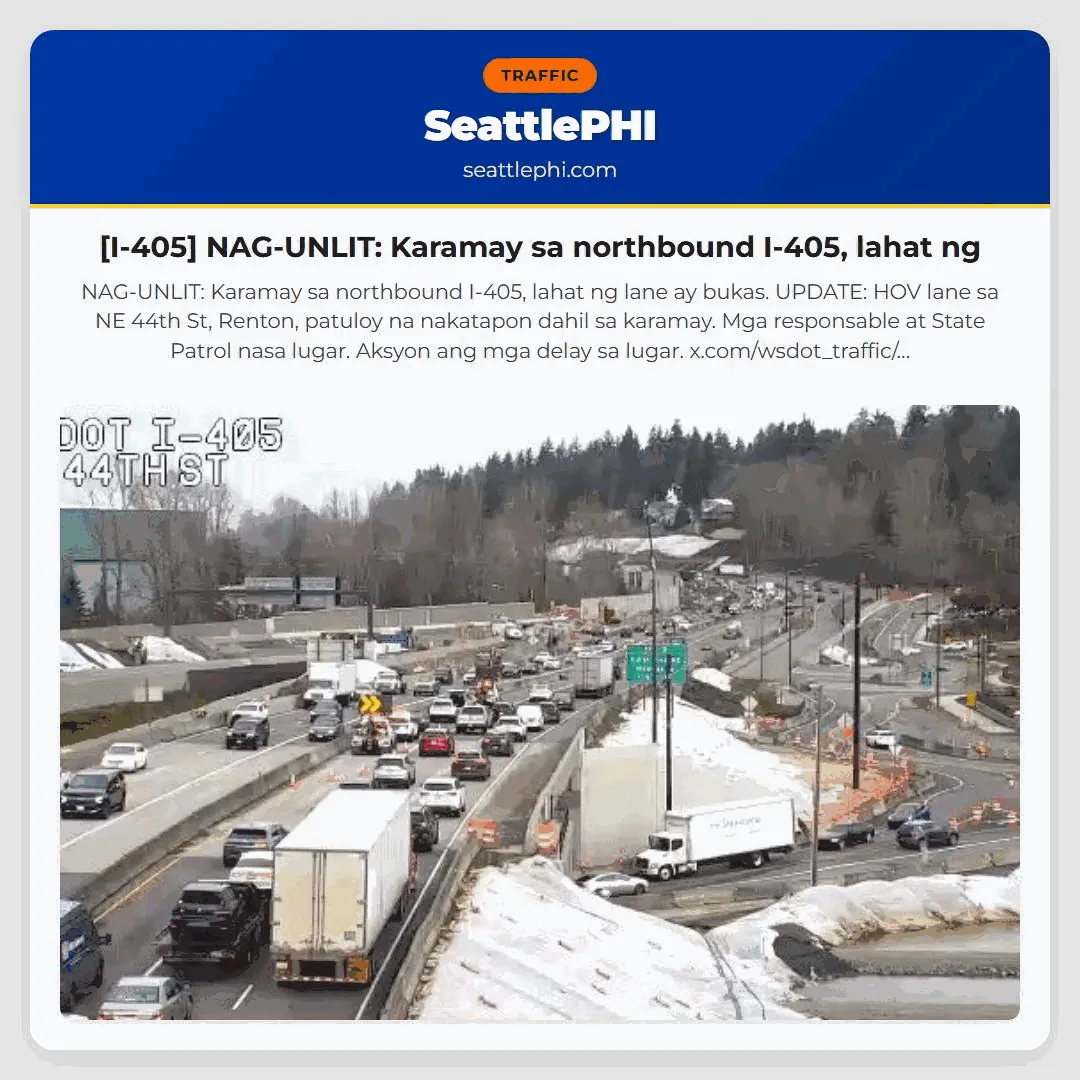 [I-405] NAG-UNLIT: Karamay sa northbound I-405, lahat ng