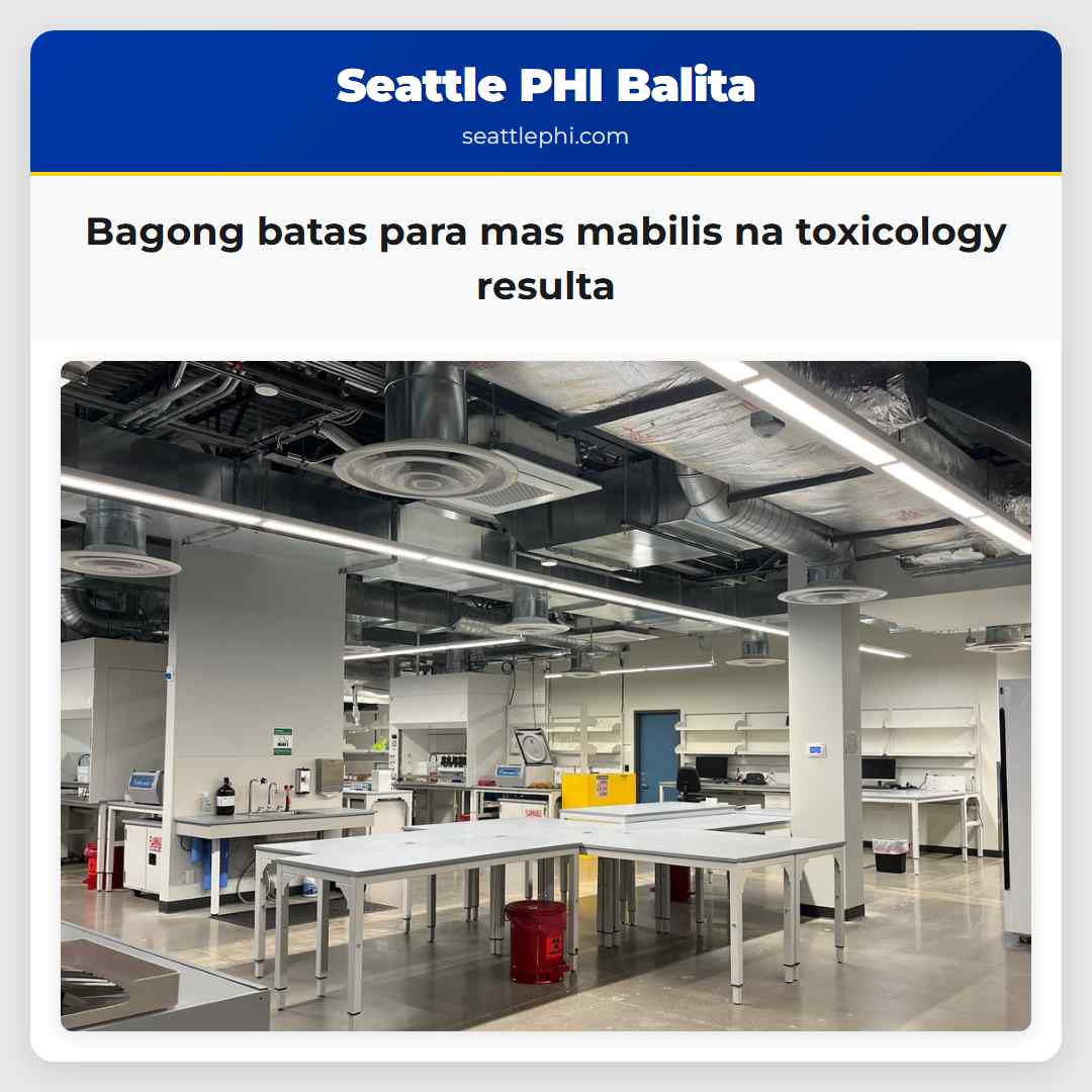 Bagong batas para mas mabilis na toxicology