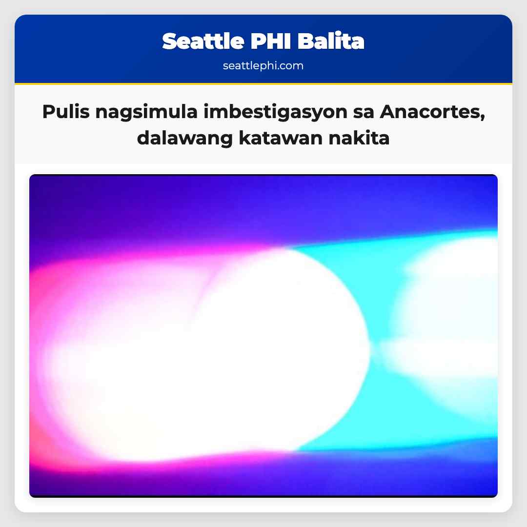 Nagsisimula ang imbestigasyon ng pulis sa Anacortes matapos makita ang dalawang katawan