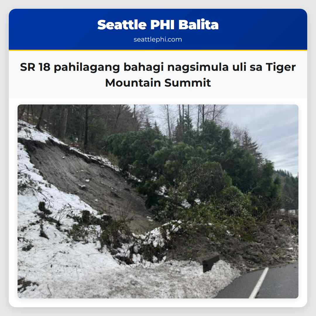 SR 18 pahilagang bahagi nagsimula uli sa Tiger Mountain Summit