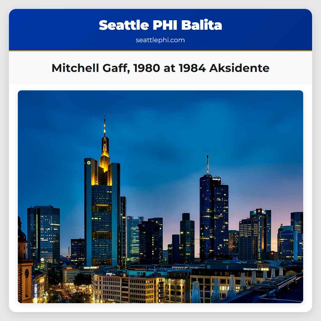 Mitchell Gaff, 1980 at 1984 Aksidente