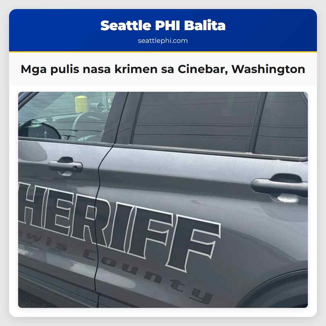 Mga pulis nasa krimen sa Cinebar, Washington