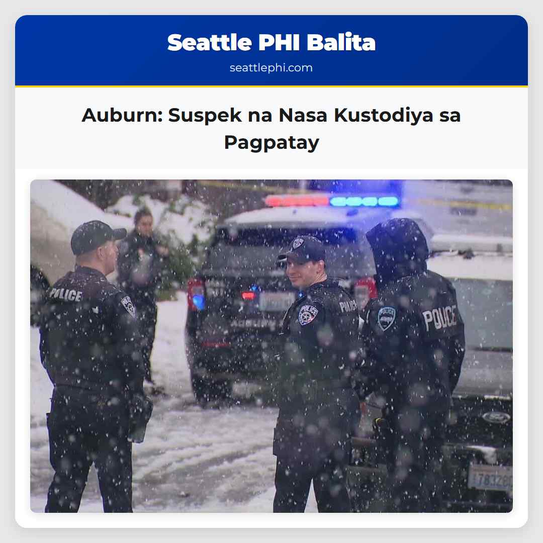 Nangungunang Kaso Suspek na Nasa Kustodiya Matapos Pagpatay sa Auburn
