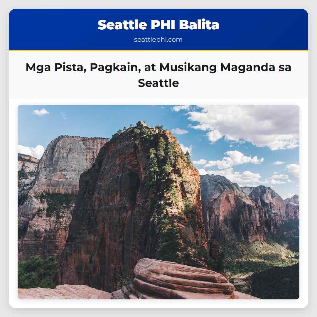 Mga Pista, Pagkain, at Musikang Maganda sa Seattle