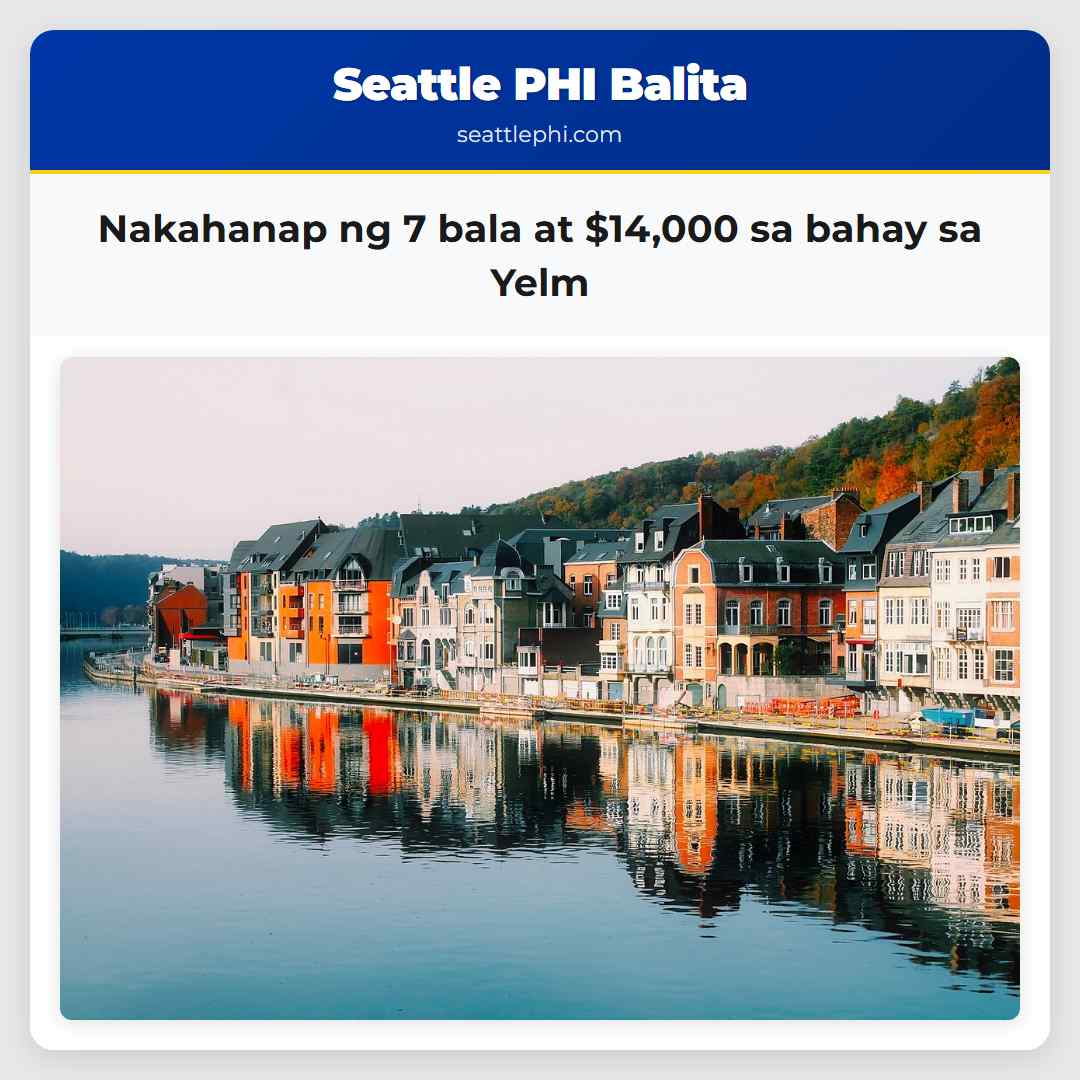 Nakahanap ng 7 bala at $14,000 sa bahay sa Yelm