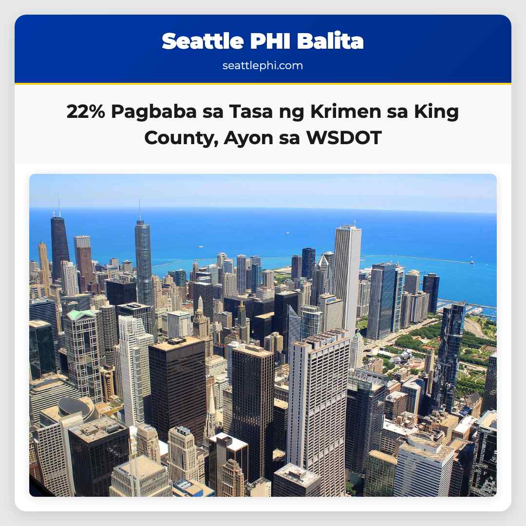 22% Pagbaba sa Tasa ng Krimen sa King County,