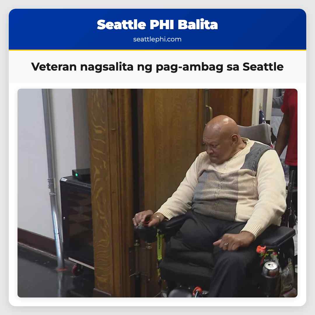 Veteran nagsalita ng pag-ambag sa Seattle