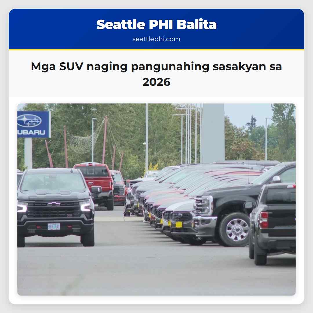Mga SUV naging pangunahing sasakyan sa 2026