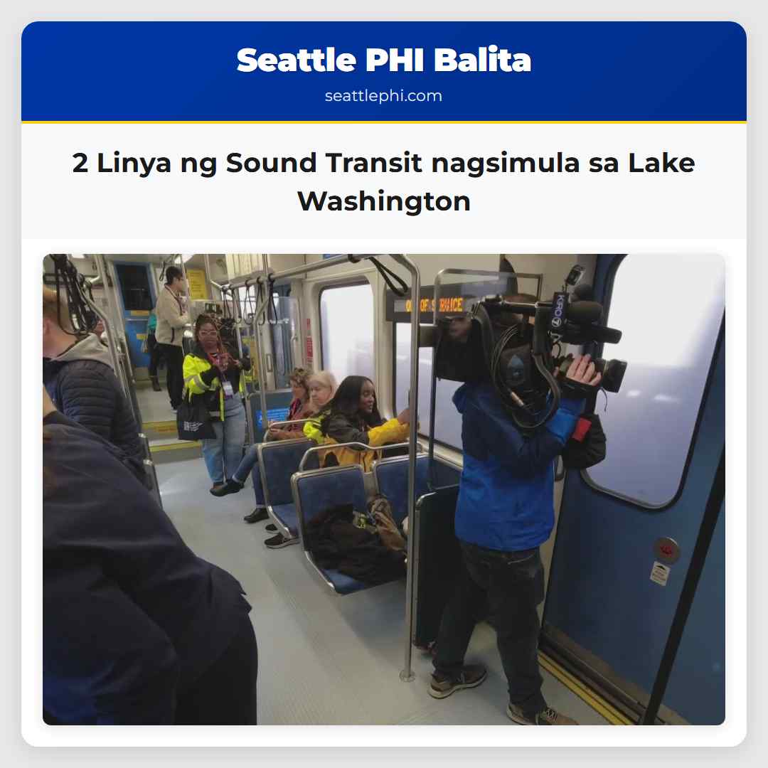2 Linya ng Sound Transit nagsimula sa Lake