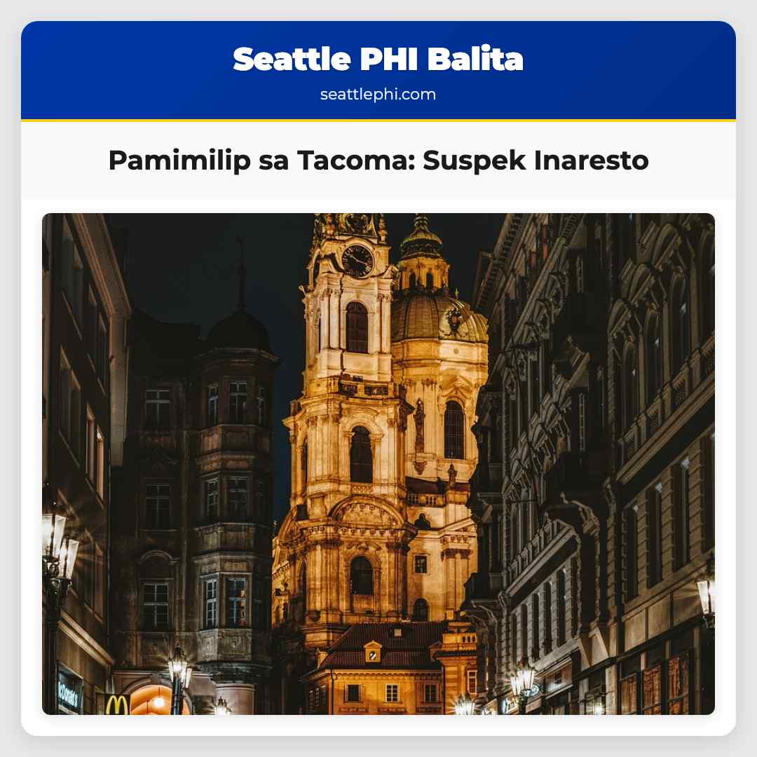 Pamimilip sa Tacoma: Suspek Inaresto
