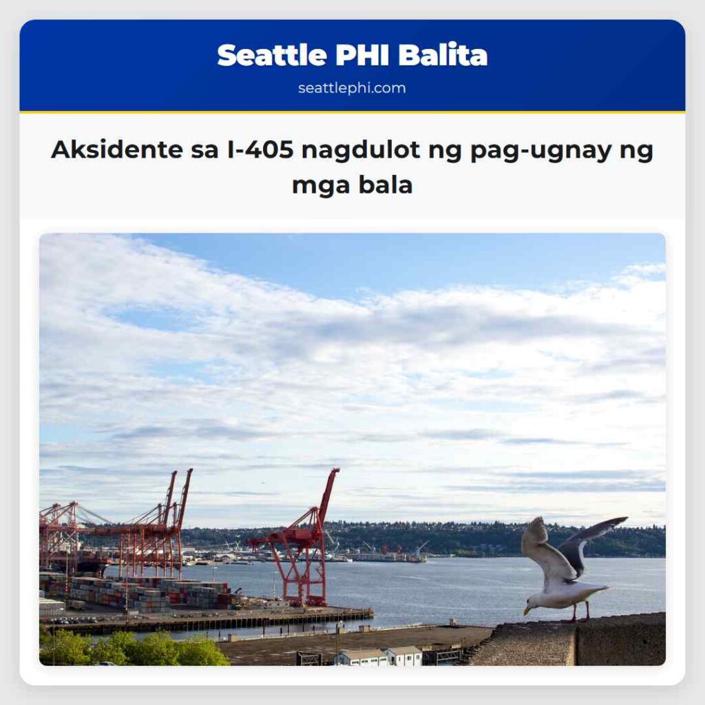 Aksidente sa I-405 nagdulot ng pag-ugnay ng mga
