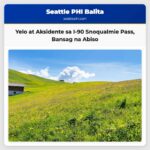 Yelo at Aksidente Nagsimula sa I-90 Snoqualmie Pass Bansag na Abiso sa Washington Cascades