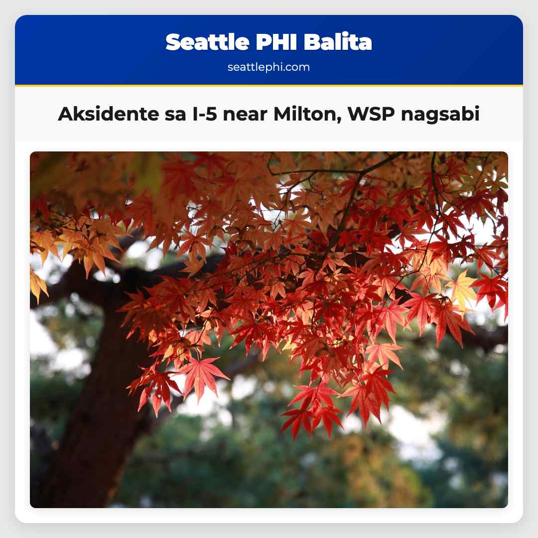 Aksidente sa I-5 near Milton, WSP nagsabi