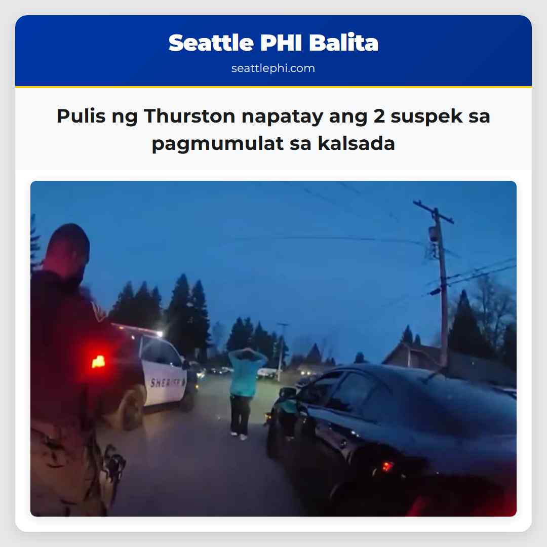 Pulis ng Thurston napatay ang 2 suspek sa