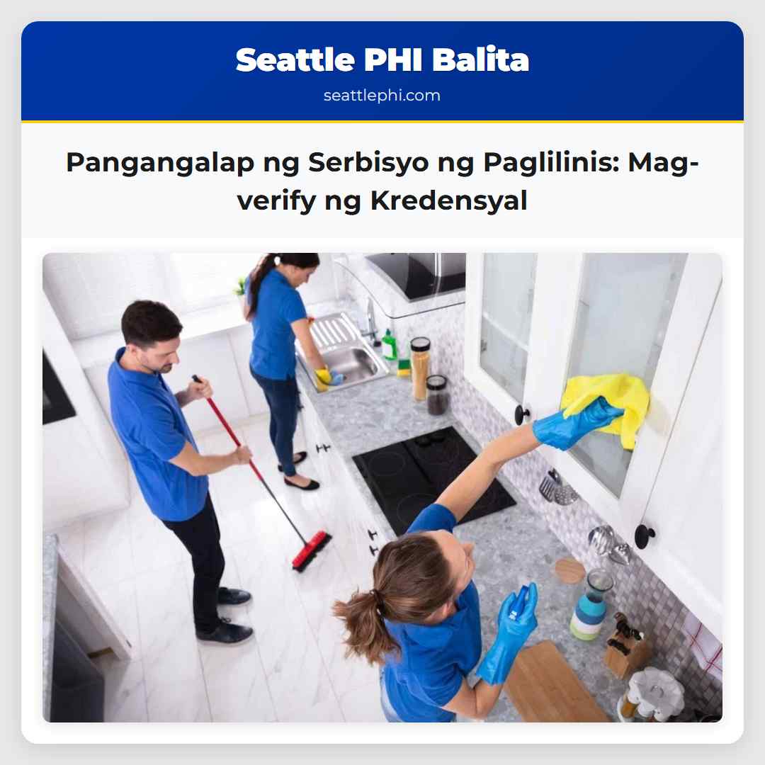 Pangangalap ng Serbisyo ng Paglilinis: Mag-verify