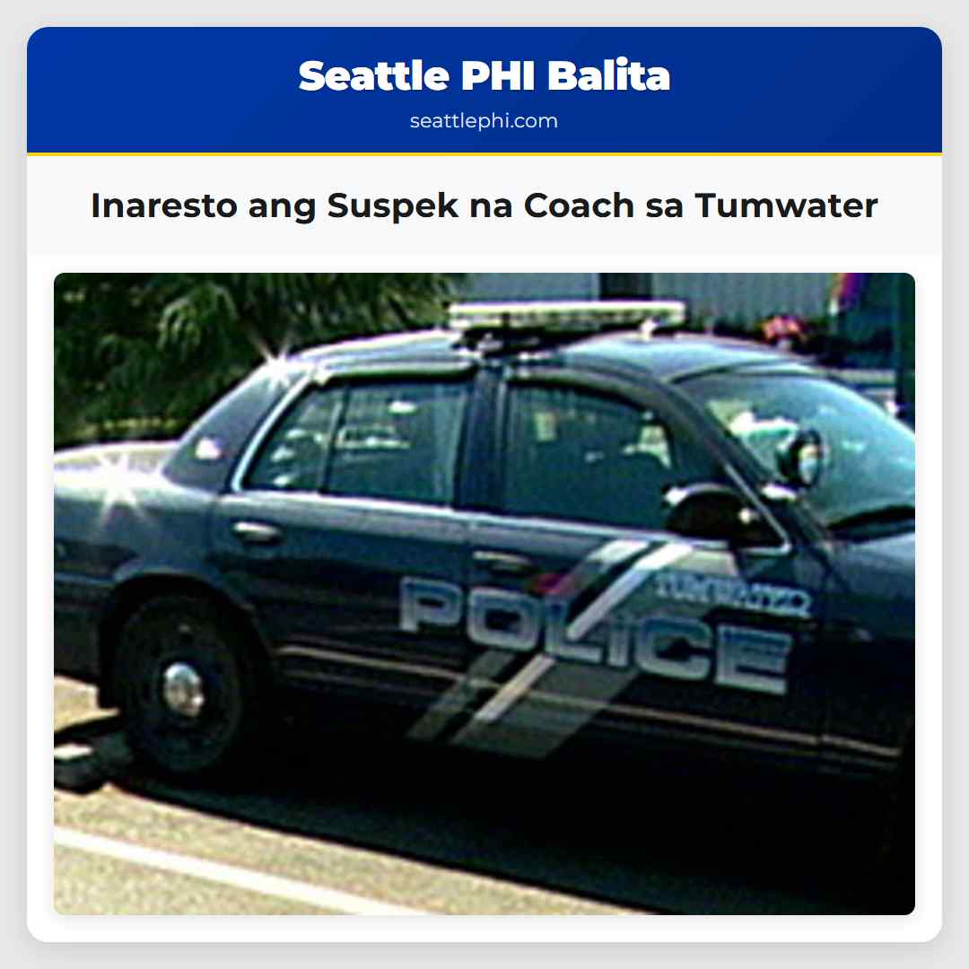 Inaresto ang Suspek na Coach sa Tumwater