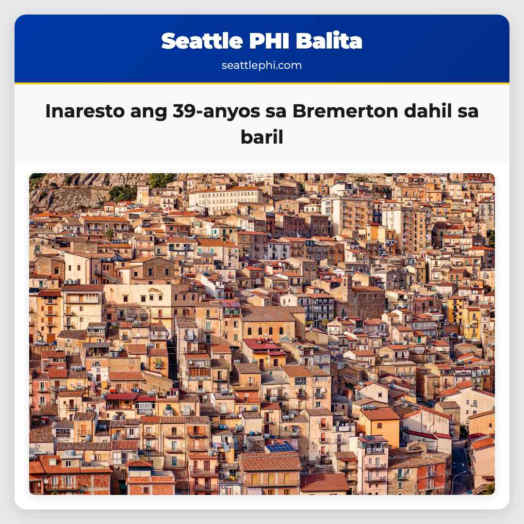 Inaresto ang 39-anyos sa Bremerton dahil sa baril