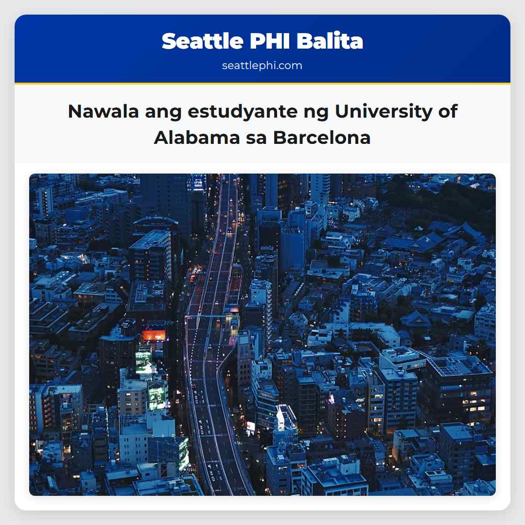 Nawala ang estudyante ng University of Alabama sa