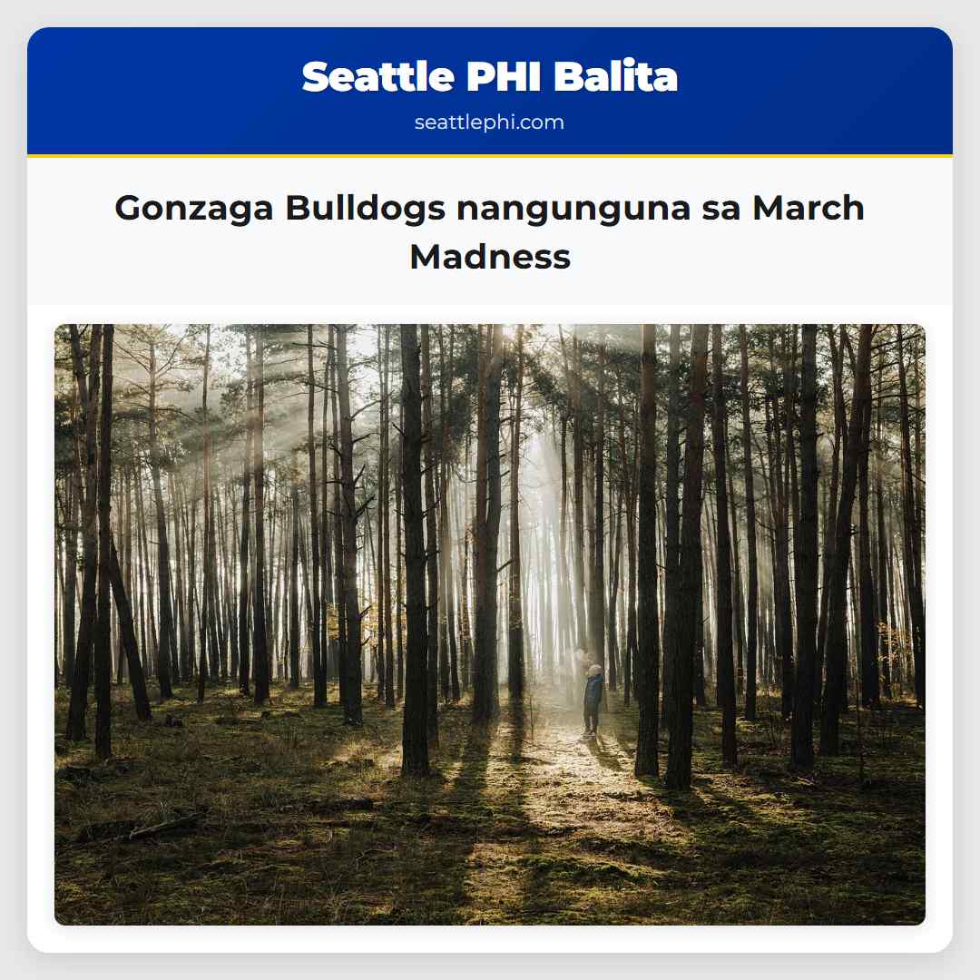 Gonzaga Bulldogs nangunguna sa March Madness