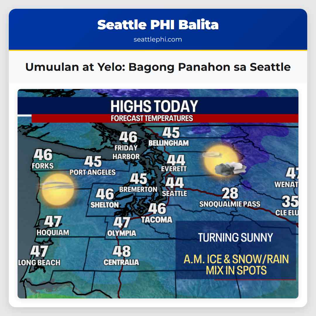 Umuulan at Yelo: Bagong Panahon sa Seattle