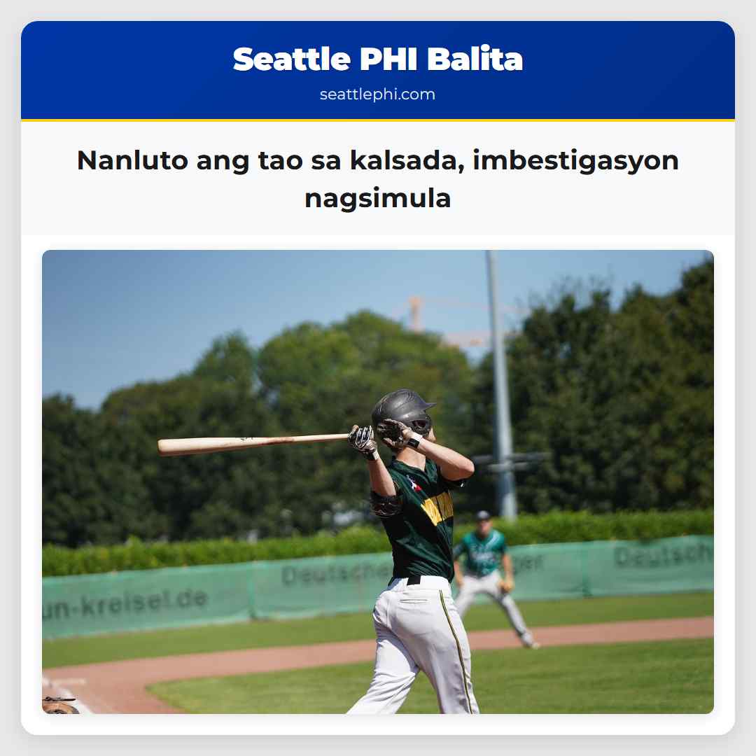 Nanluto ang tao sa kalsada, imbestigasyon