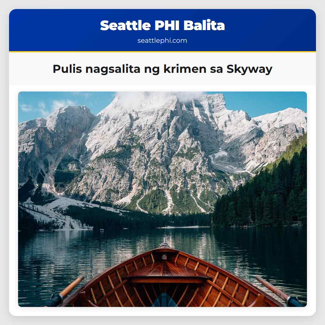 Pulis nagsalita ng krimen sa Skyway