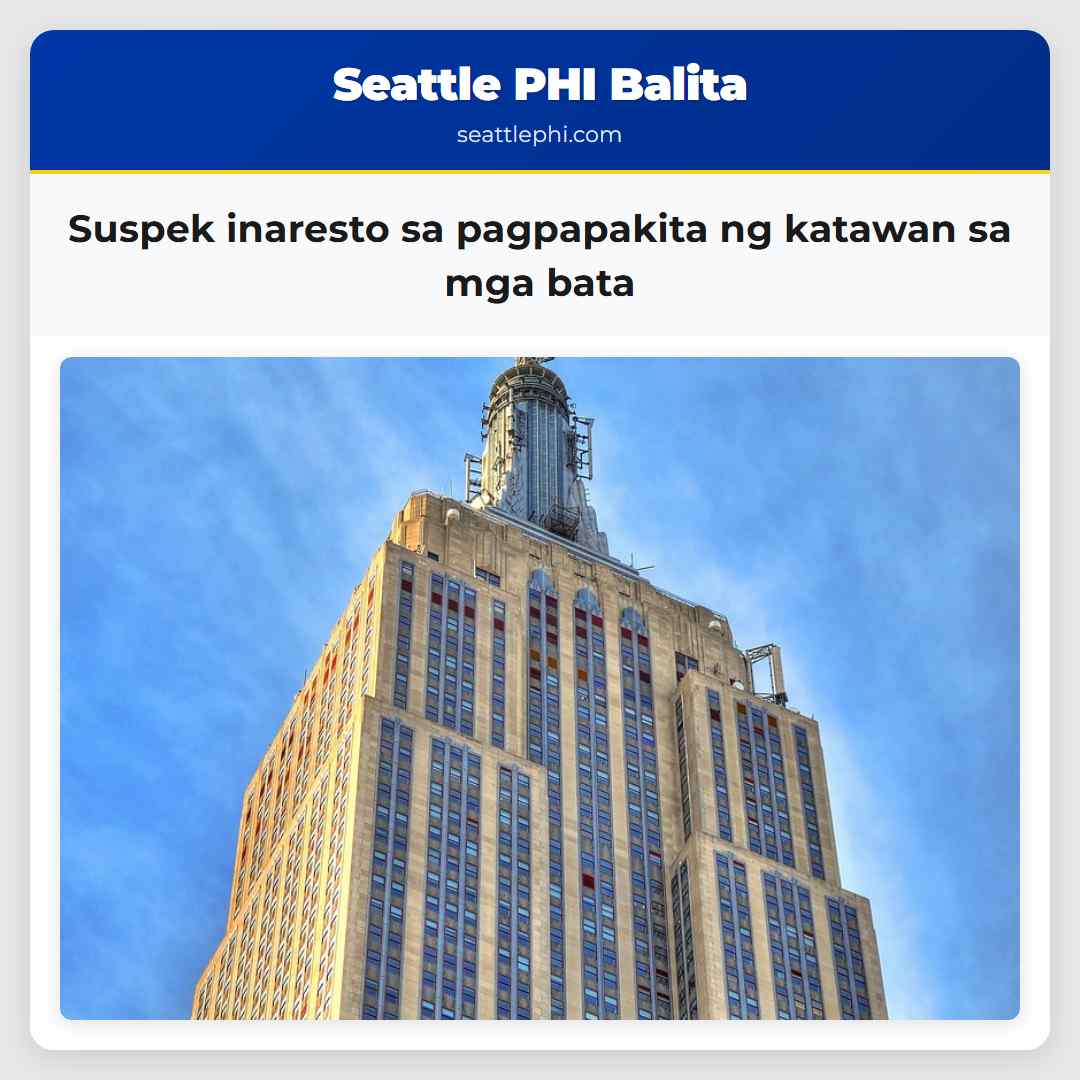 Suspek inaresto sa pagpapakita ng katawan sa mga