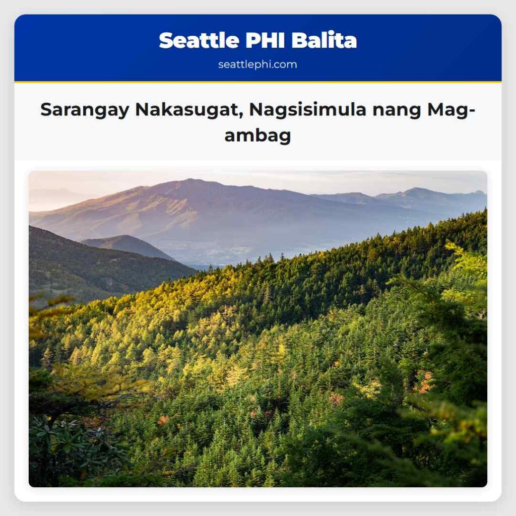 Sarangay Nakasugat, Nagsisimula nang Mag-ambag