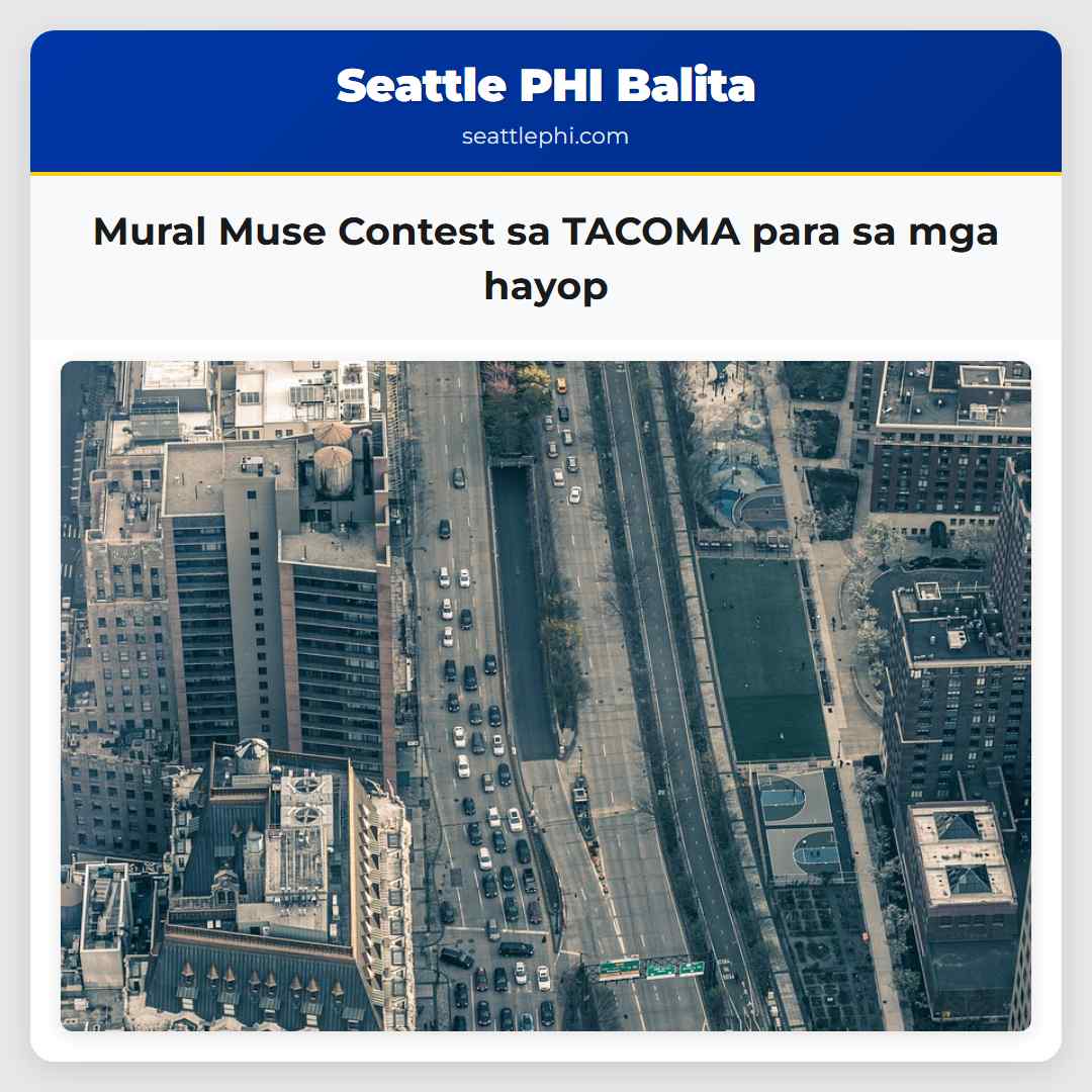 Mural Muse Contest sa TACOMA para sa mga hayop