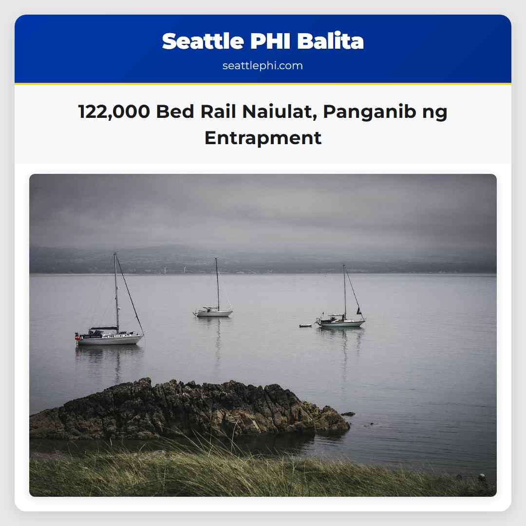 122,000 Bed Rail Naiulat, Panganib ng Entrapment