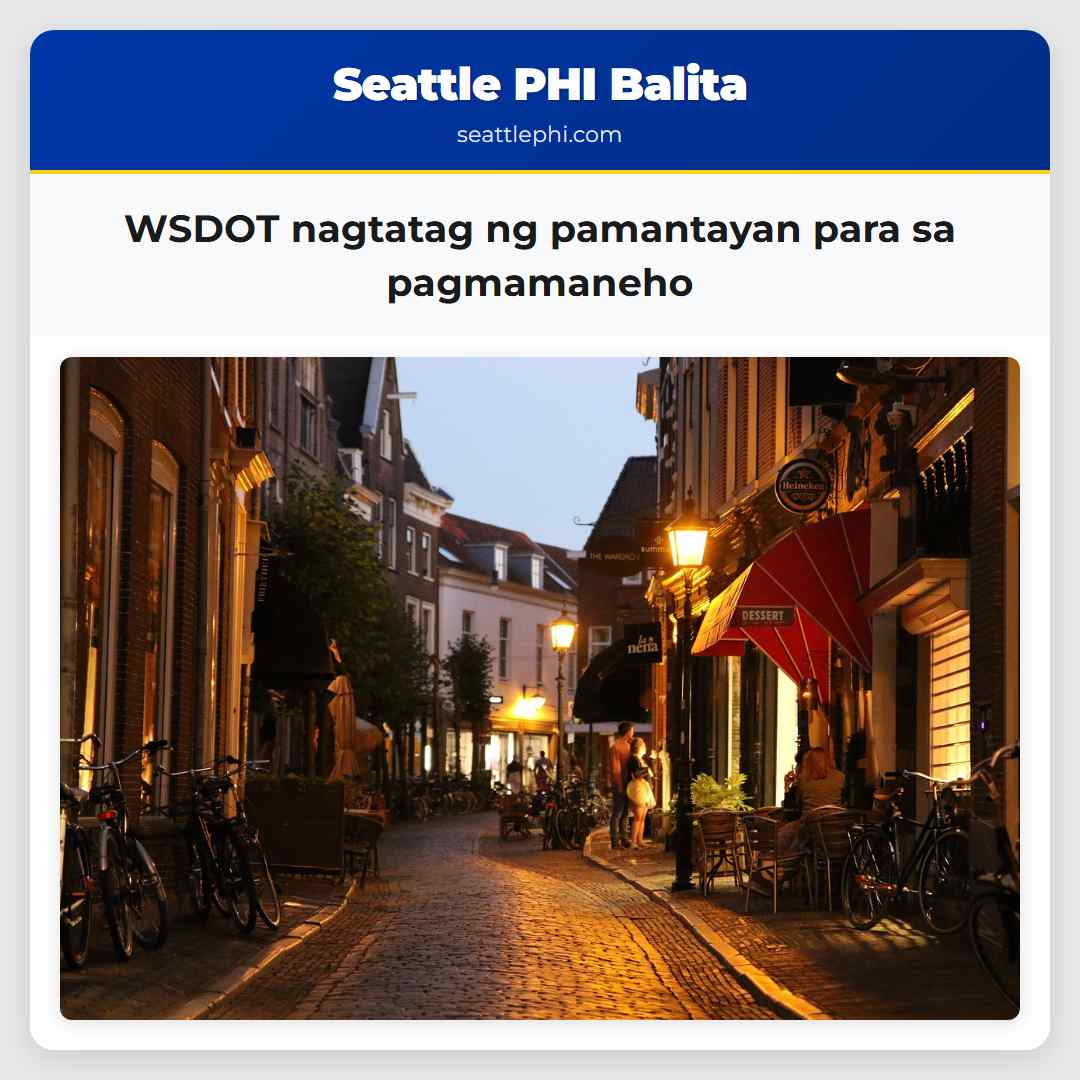 WSDOT nagtatag ng pamantayan para sa pagmamaneho