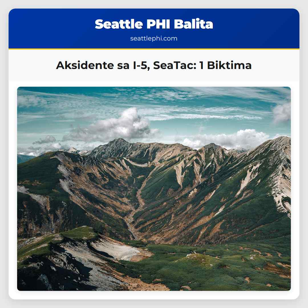 Aksidente sa I-5, SeaTac: 1 Biktima