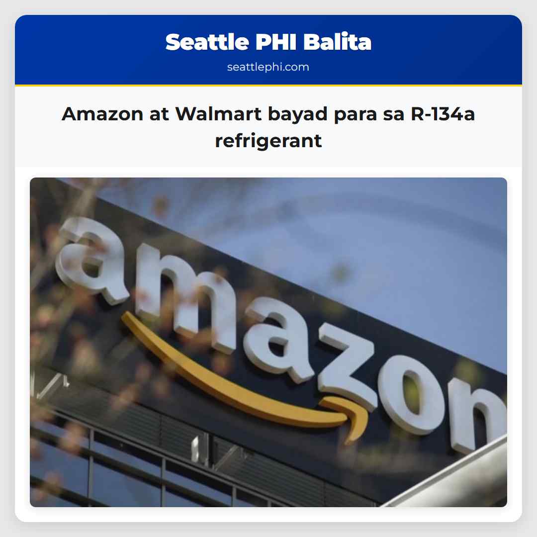Amazon at Walmart bayad para sa R-134a refrigerant