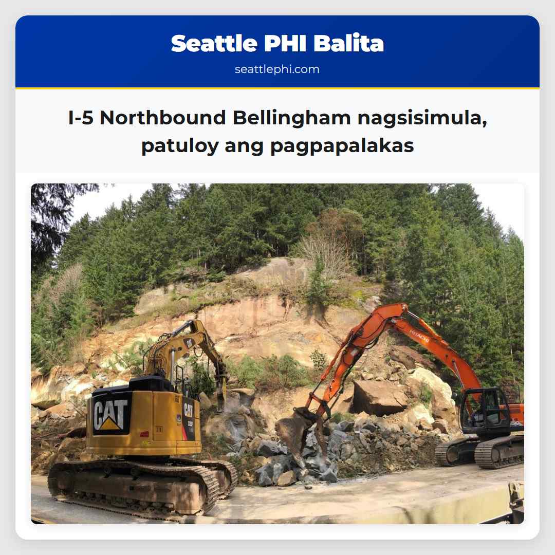 I-5 Northbound Bellingham nagsisimula, patuloy