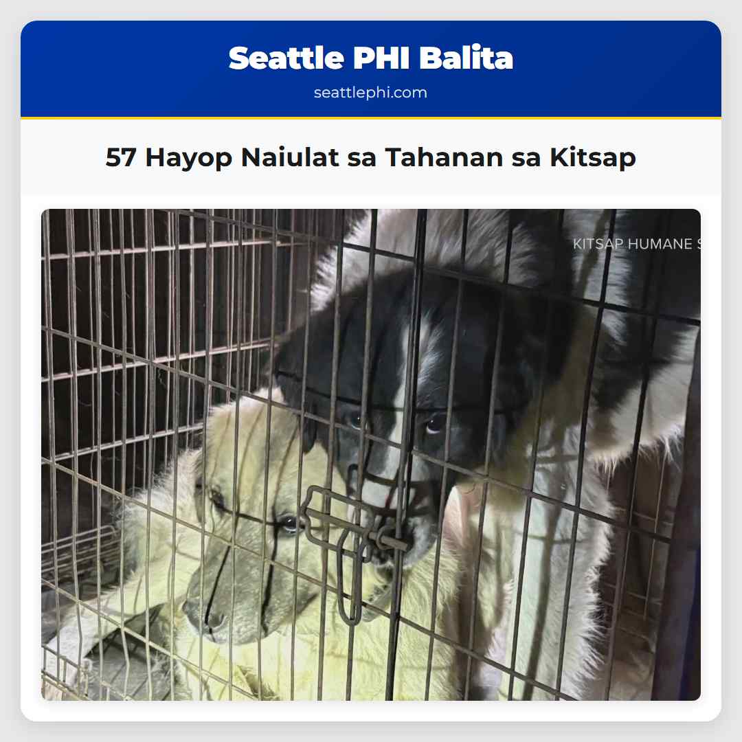 57 Hayop Naiulat sa Tahanan sa Kitsap