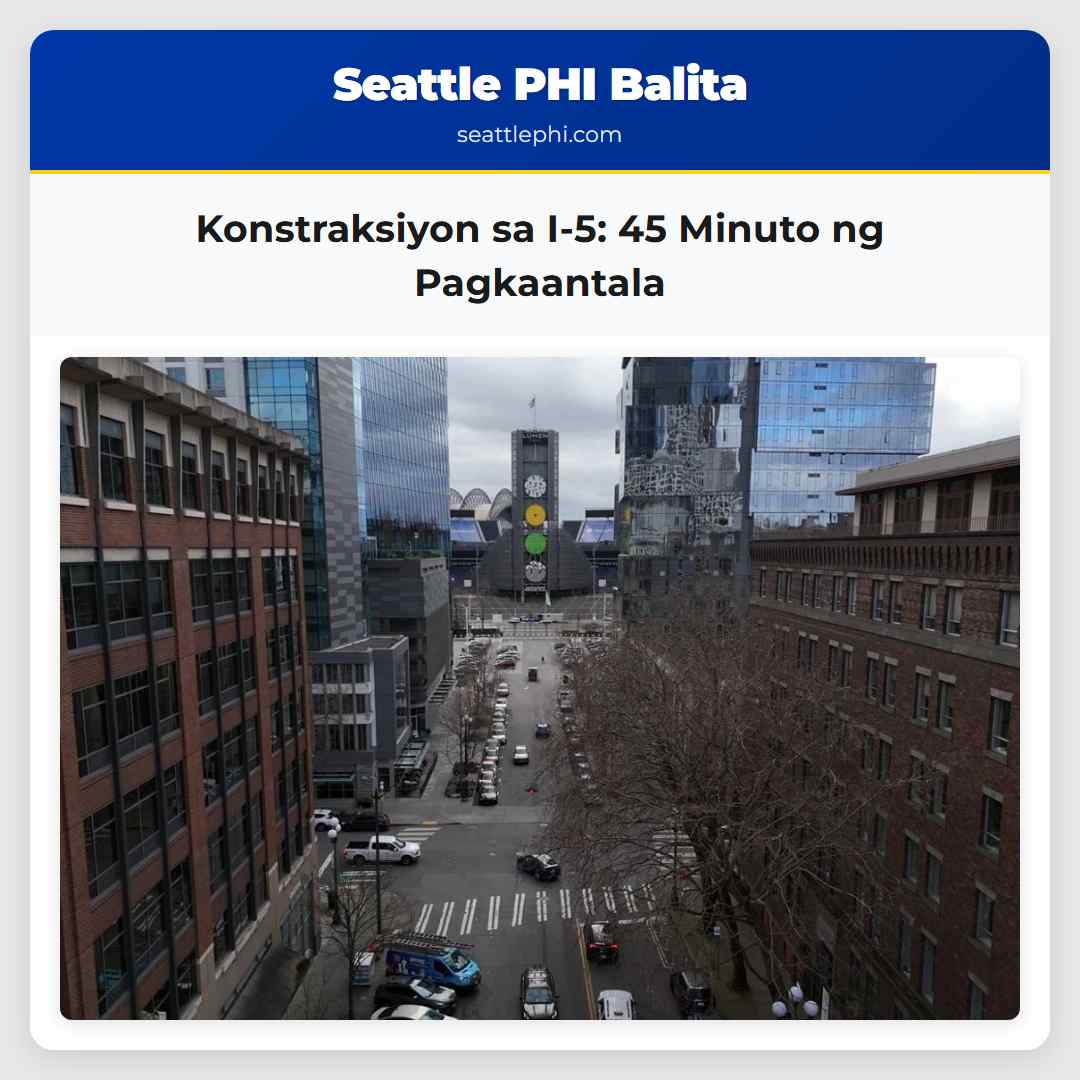 Pagsususpende ng Konstraksiyon sa I-5 45 Minuto ng Pagkaantala