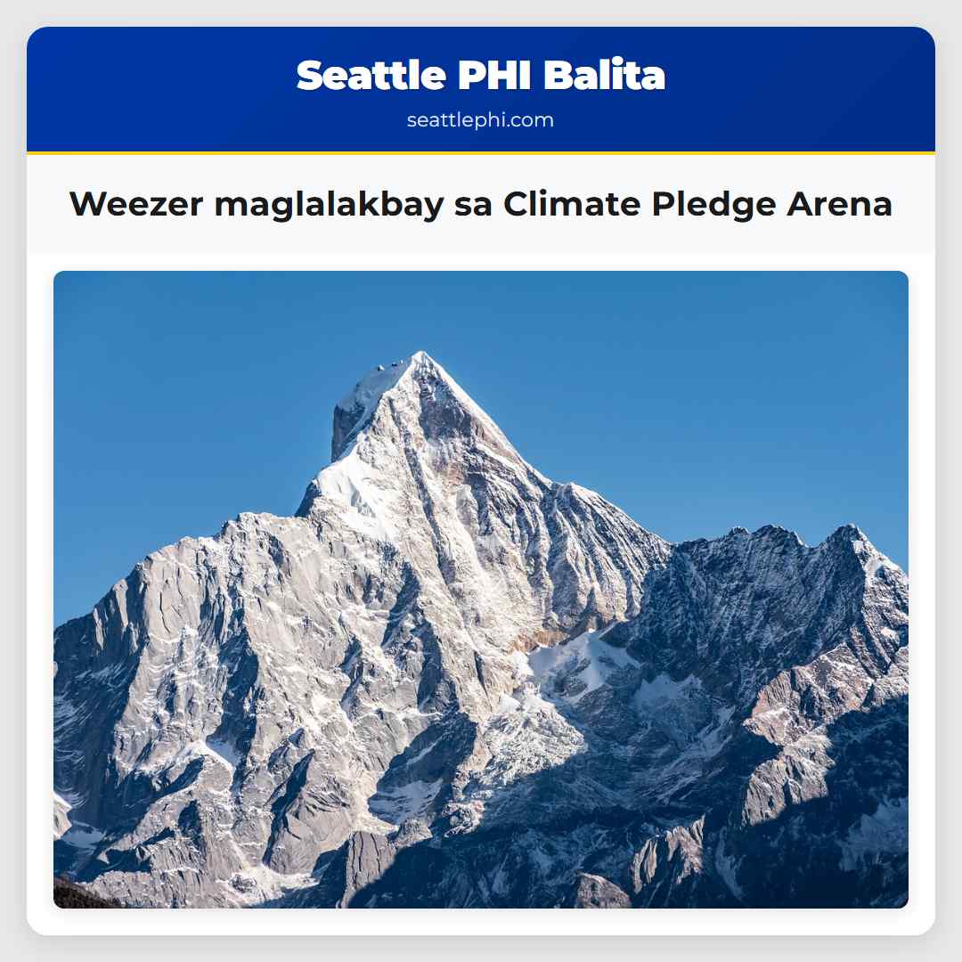 Weezer maglalakbay sa Climate Pledge Arena