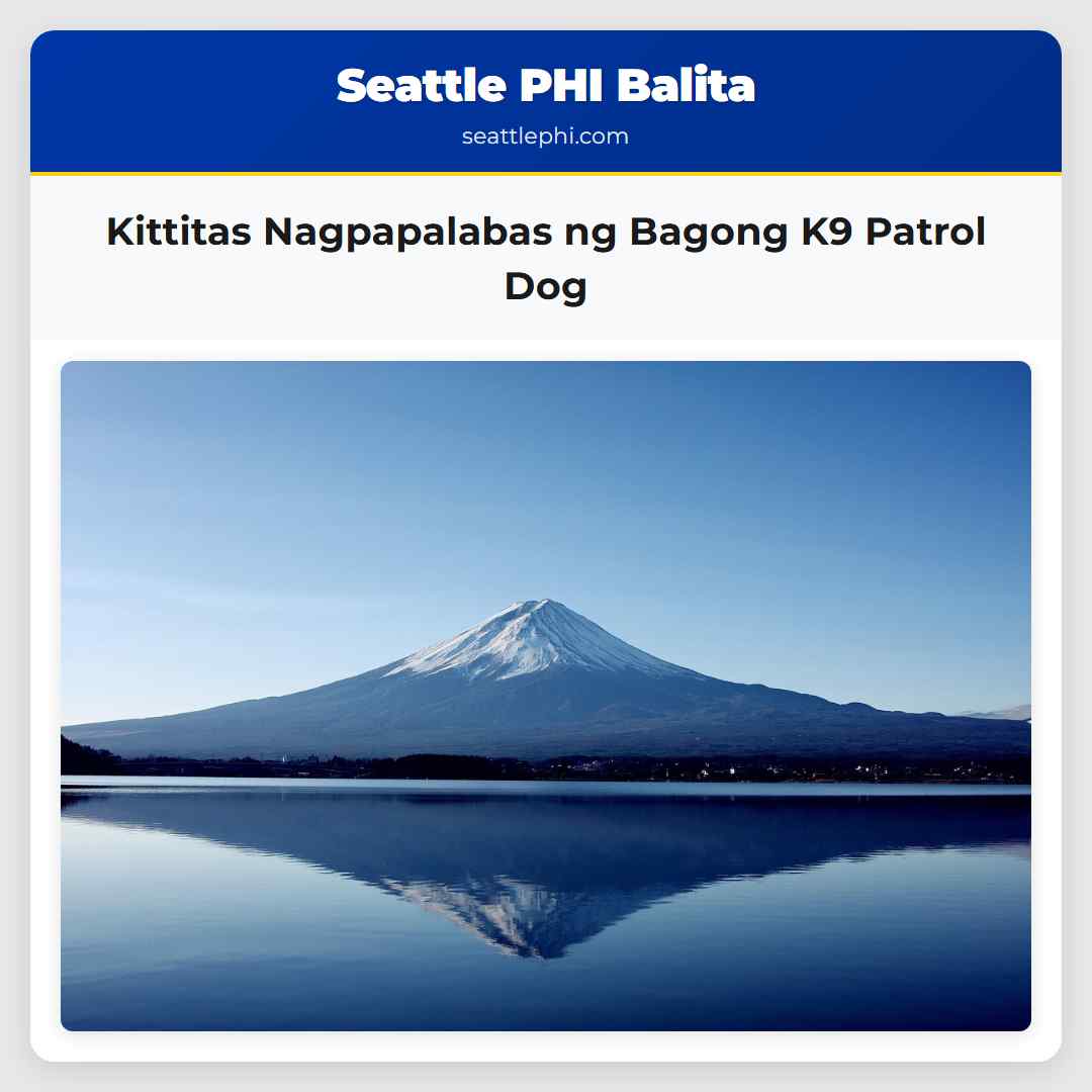 Kittitas Nagpapalabas ng Bagong K9 Patrol Dog