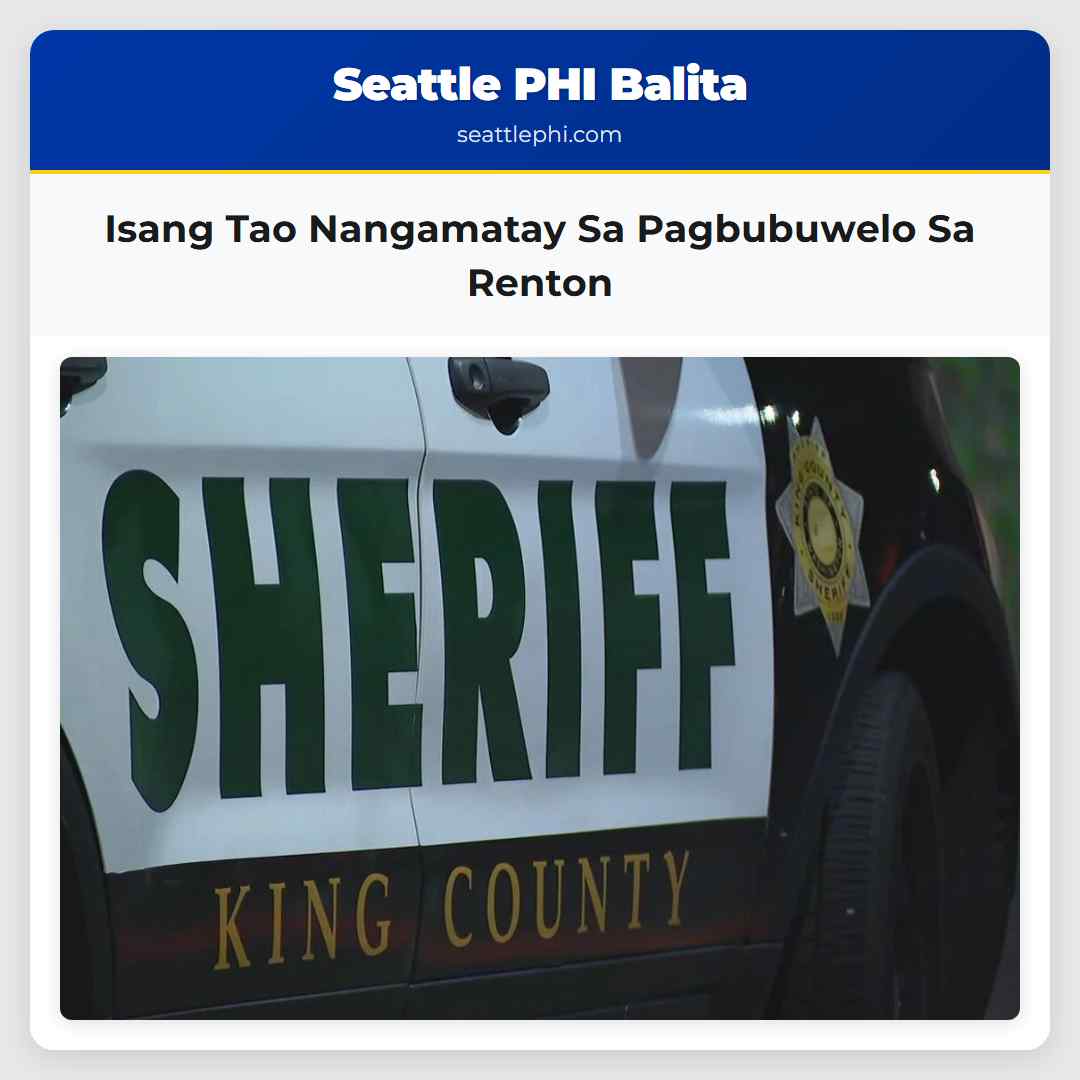 Isang Tao Nangamatay Sa Pagbubuwelo Sa Renton