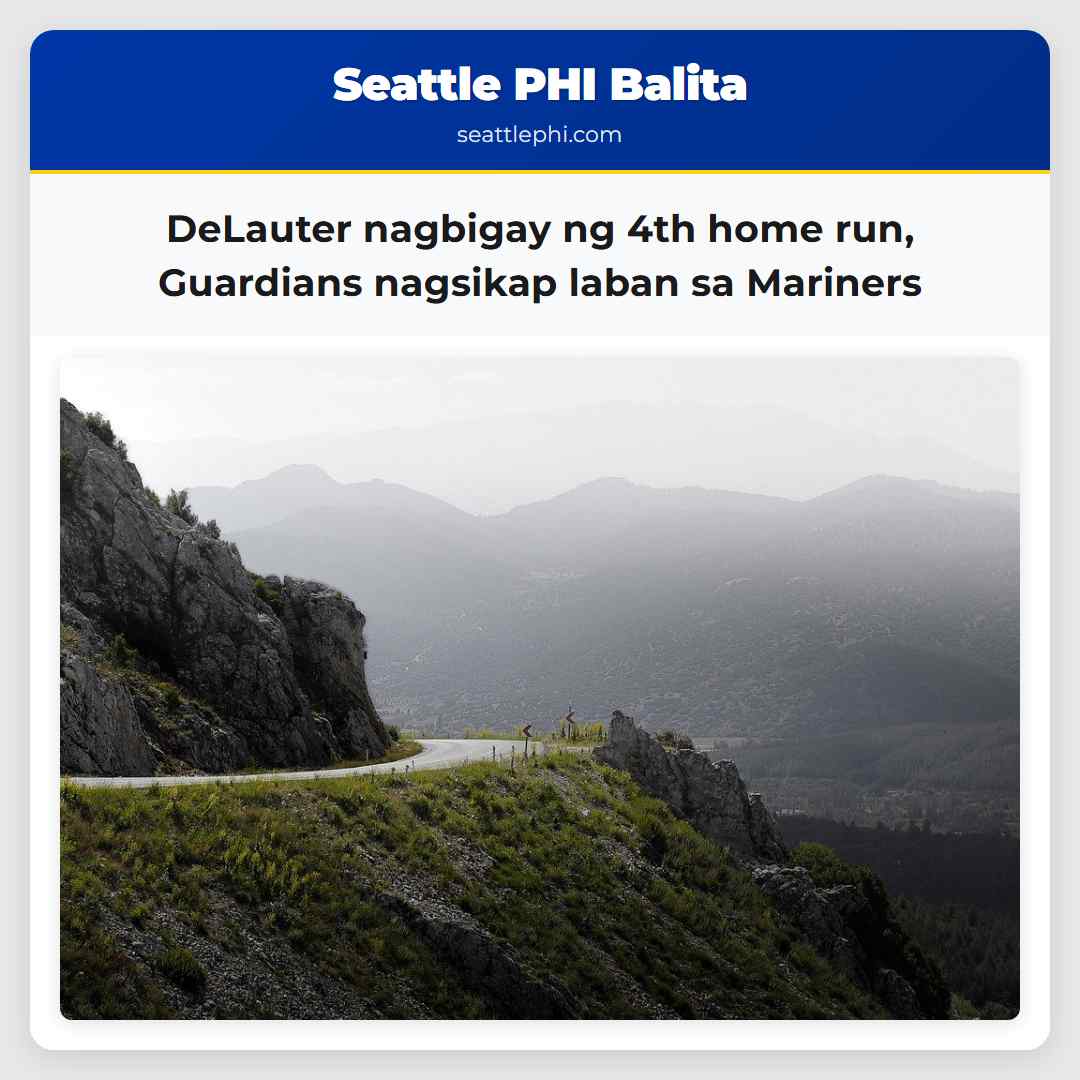 DeLauter nagbigay ng 4th home run, Guardians