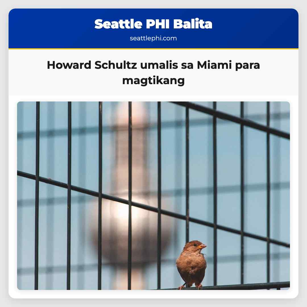 Howard Schultz umalis sa Miami para magtikang